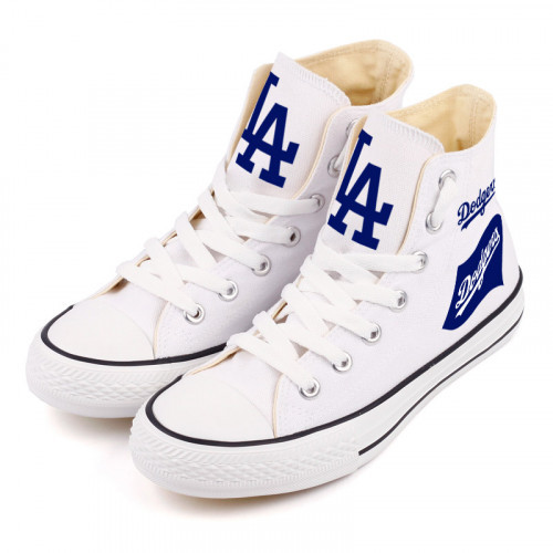 Women's Los Angeles Dodgers Repeat Print HighTop Sneakers 008